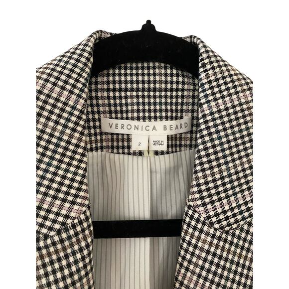 Veronica Beard Grey Plaid Diego Dickey Jacket Blazer 2 EUC - Picture 2 of 14